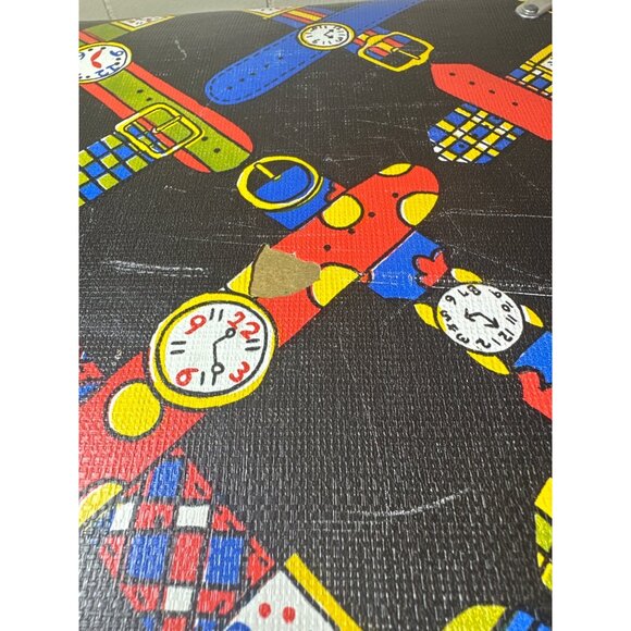 Vintage Cardboard Suitcase Small 16” X 12” X 7” Case Wristwatch Images - Picture 6 of 6